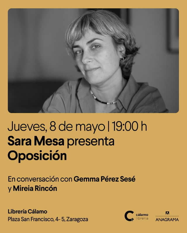 Sara Mesa presenta 'Oposición'